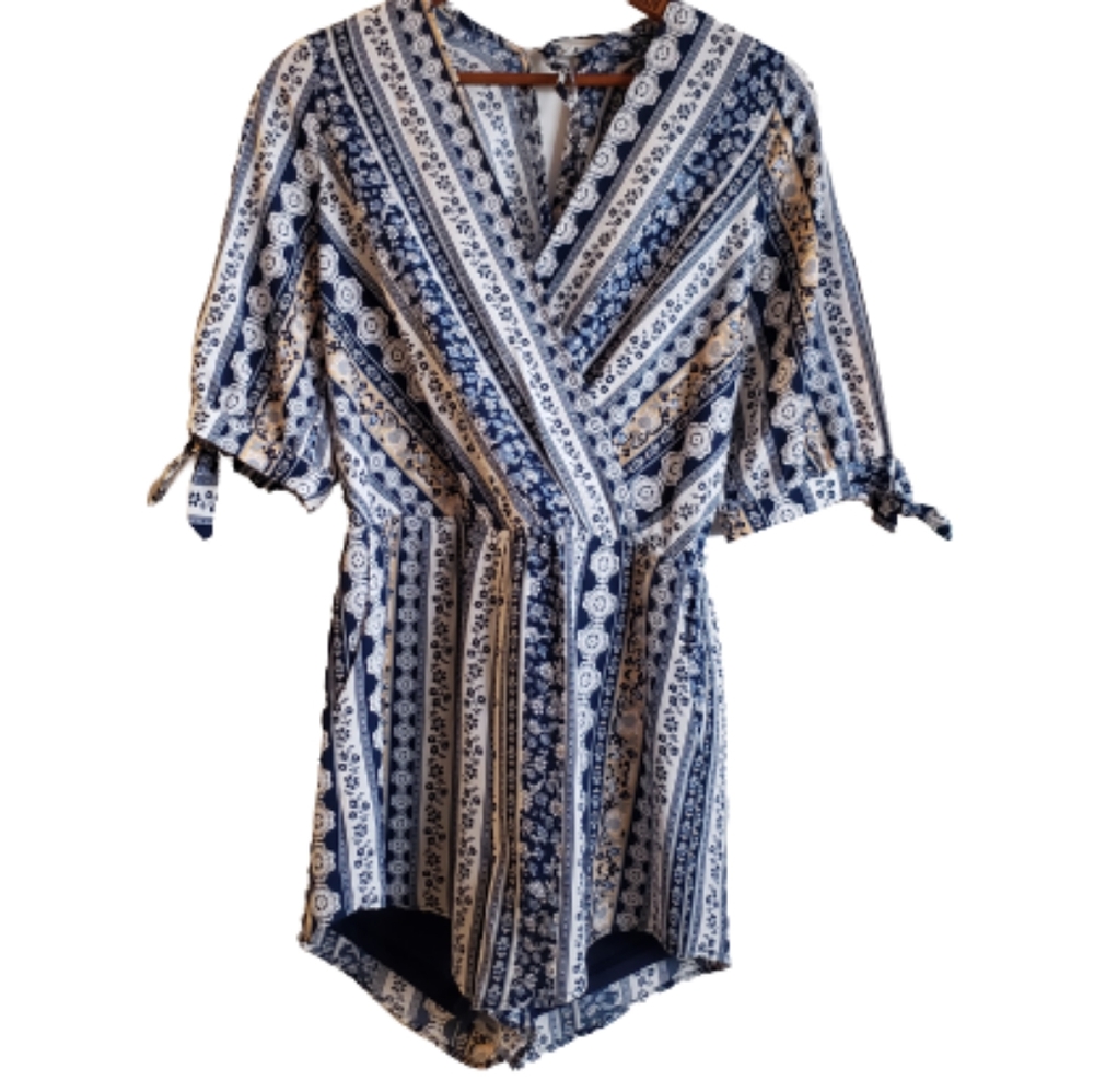 Hommage From Los Angeles Floral Mini Romper